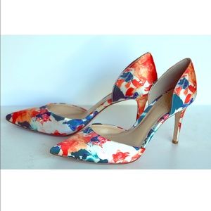 Floral Pattern Heels
